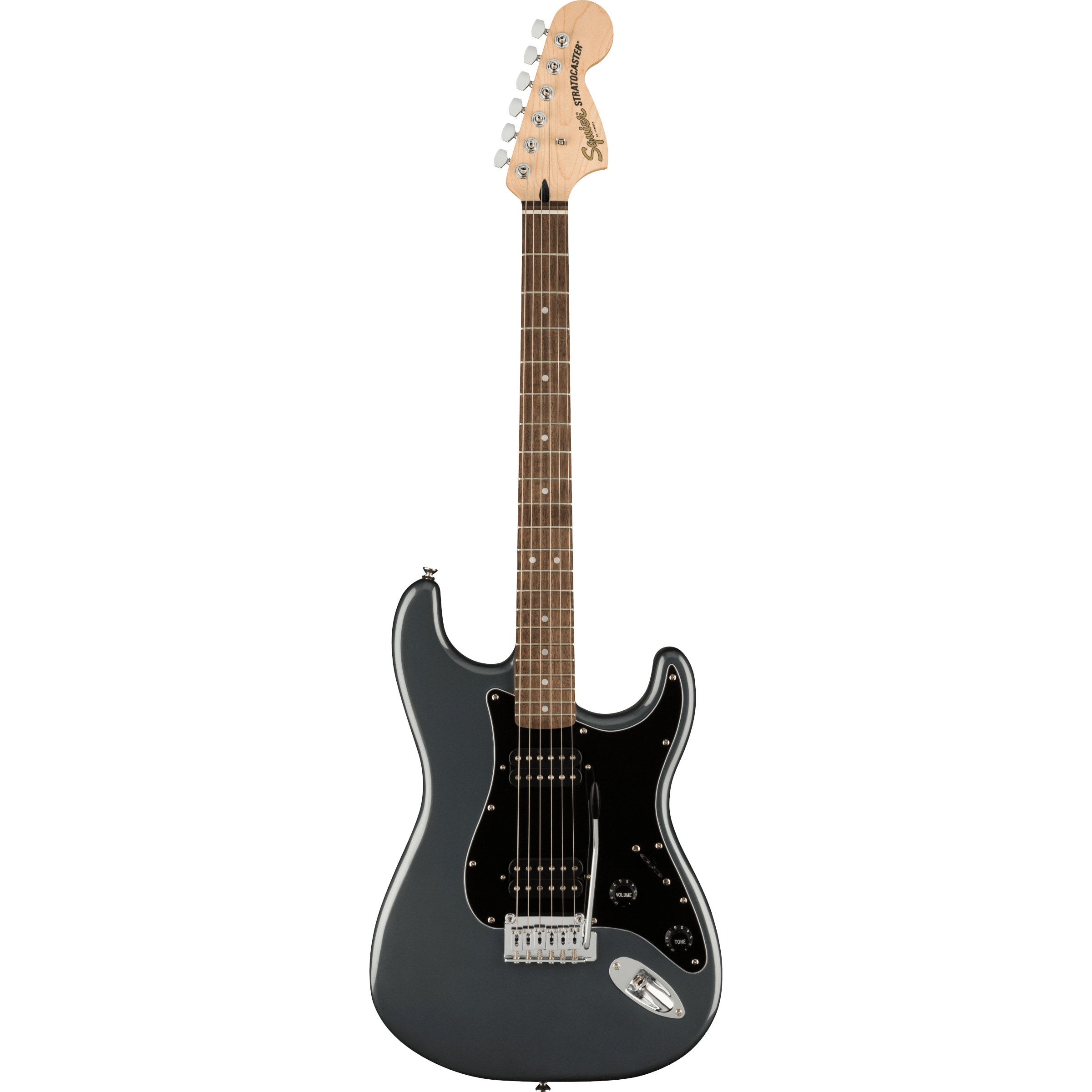 Squier Affinity Series Stratocaster HH IL Charcoal Frost Metallic elektrische gitaren