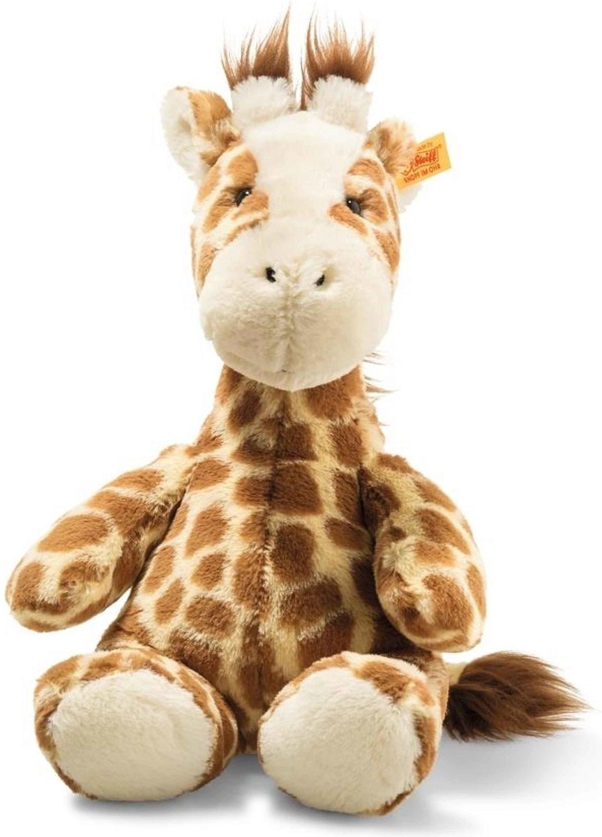 Steiff Soft Cuddly Friends Girta Giraffe, Spotted Light Brown