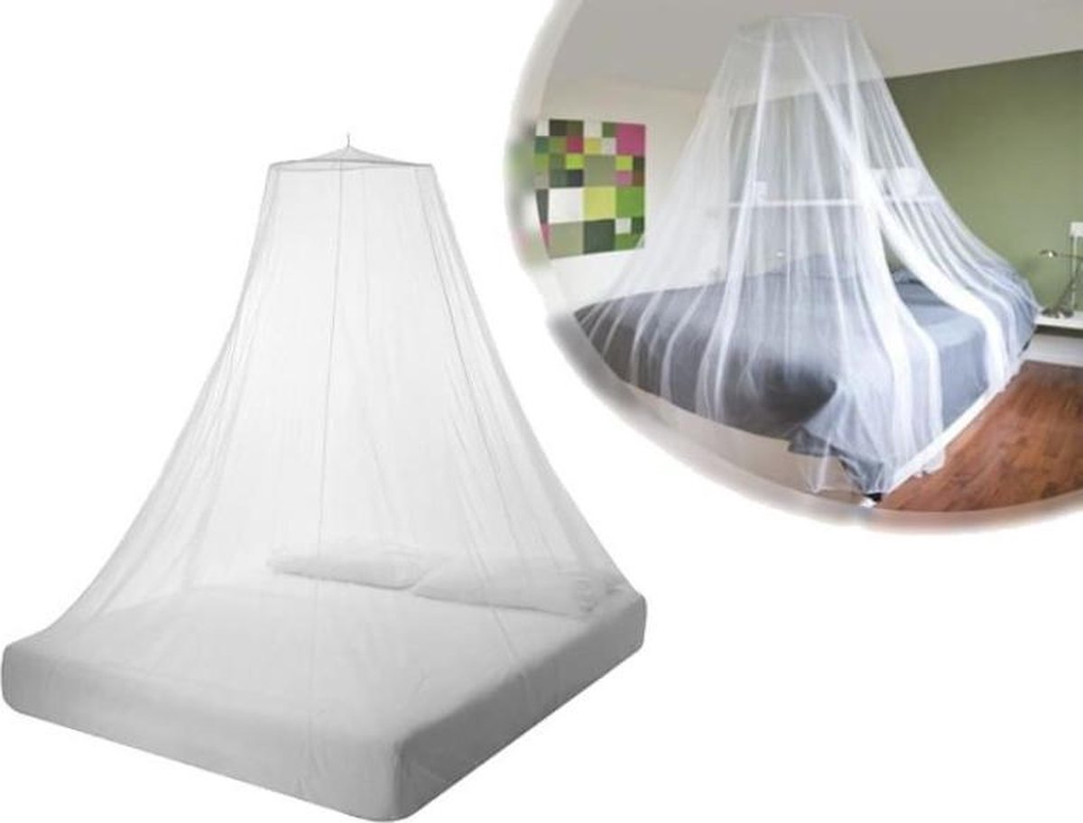 Deluxa Design Klamboe Xl - 2 Persoons - Eenvoudige Bevestiging - Bevestigingshaak Inbegrepen - Wit