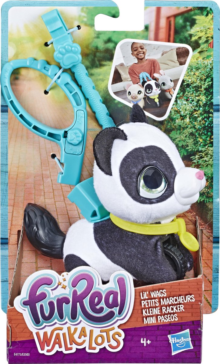 Hasbro Furreal Friends Panda Met Riem Walkalots Lil Wags 12 Cm