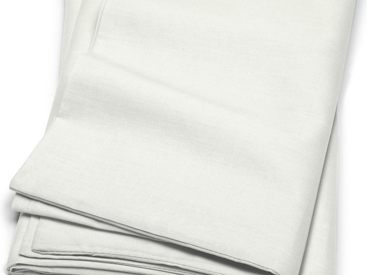 Cinderella Basic Percaline Katoen Kussenslopen (Set Van 2) - 100% Percaline Katoen - 40x80 Cm - Ivory - Oranje