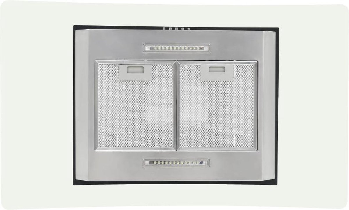 Vidaxl Eilandafzuigkap 756 M³/u Led 90 Cm Roestvrij Staal - Silver