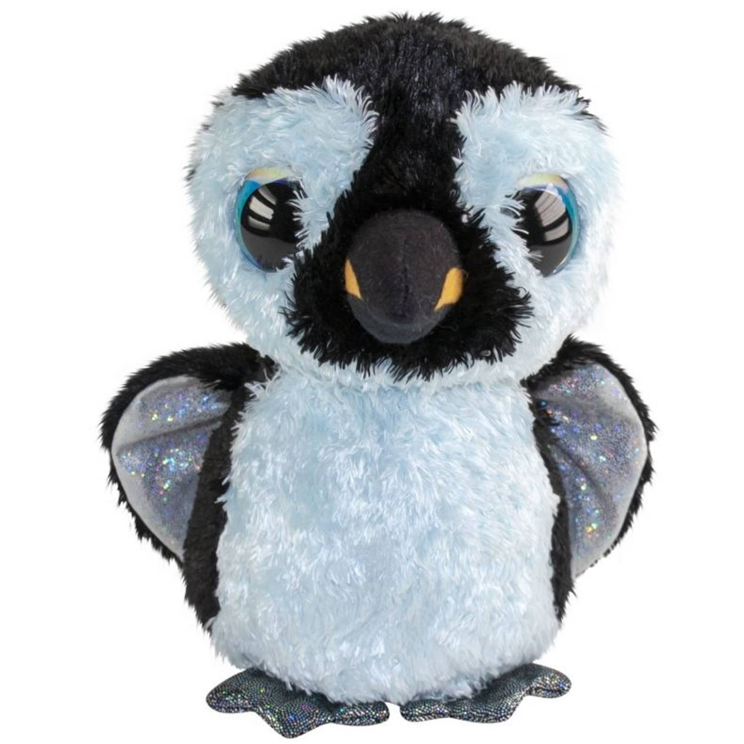 Lumo Stars Knuffelpinguïn/zwart 24 Cm - Wit