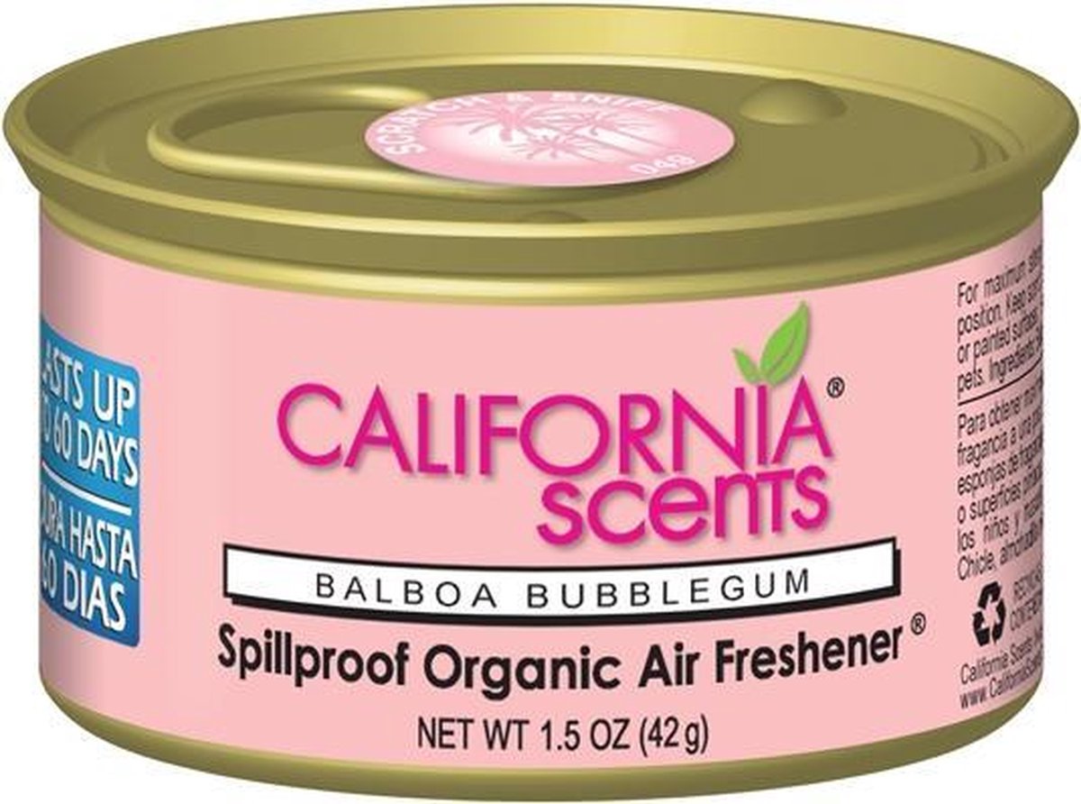 California Scents Luchtverfrisser Balboa Bubblegum 42 Gram