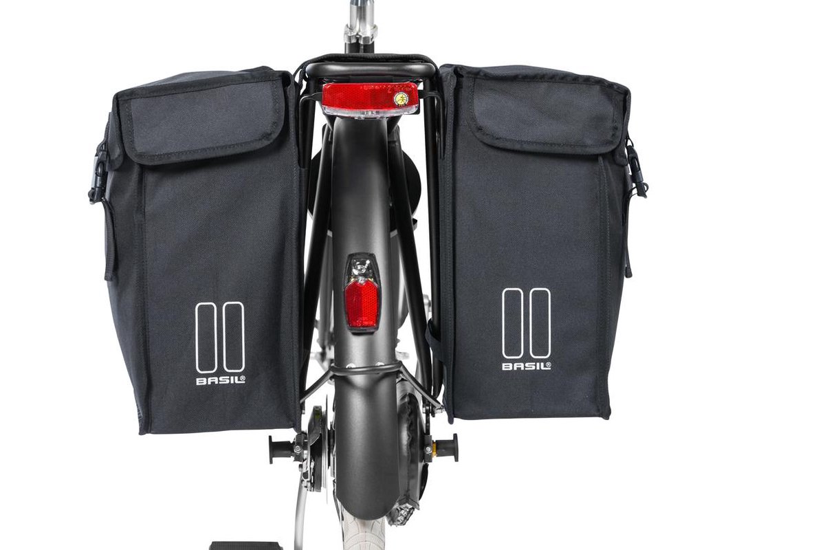 Basil Afstandhouder Voor Dubbele Fietstassen - Zwart