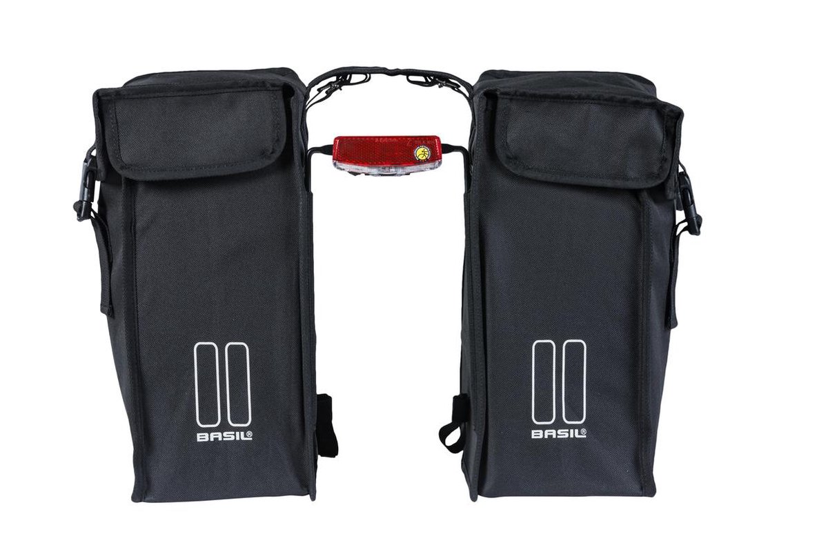 Basil Afstandhouder Voor Dubbele Fietstassen - Zwart