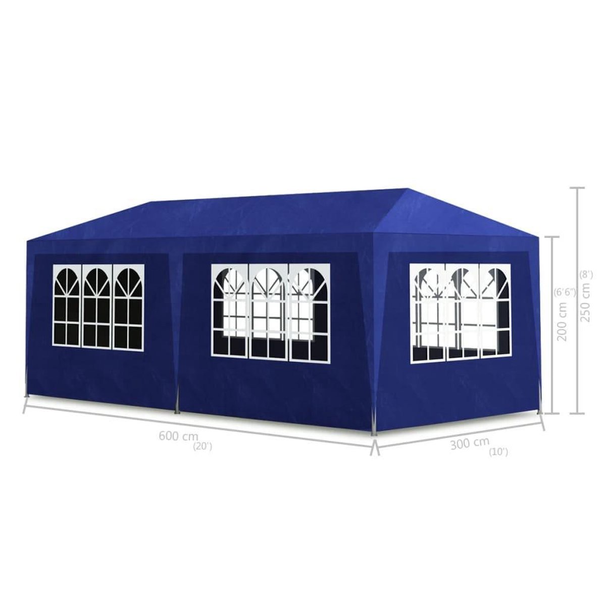 Vidaxl Partytent 3x6 M - Blauw