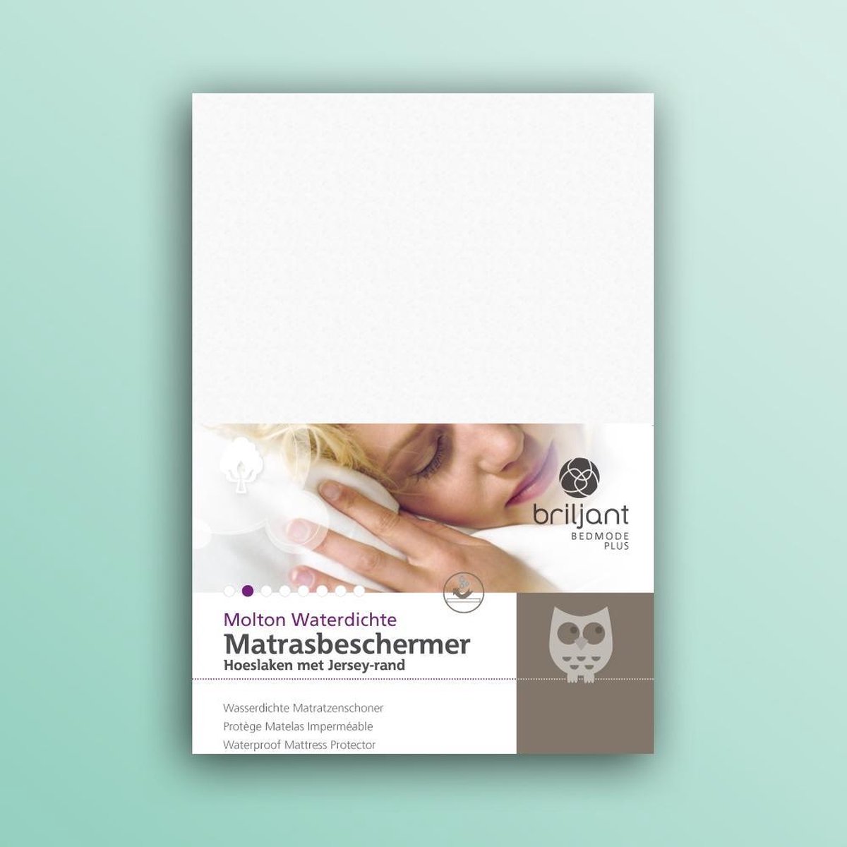 Briljant Waterdicht Hoeslaken Molton Pu-90 X 200 Cm