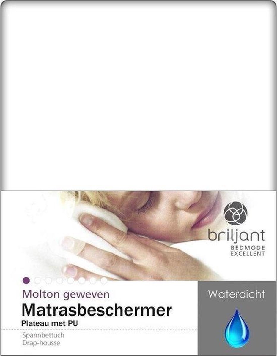 Briljant Waterdicht Hoeslaken Molton Pu-90 X 200 Cm