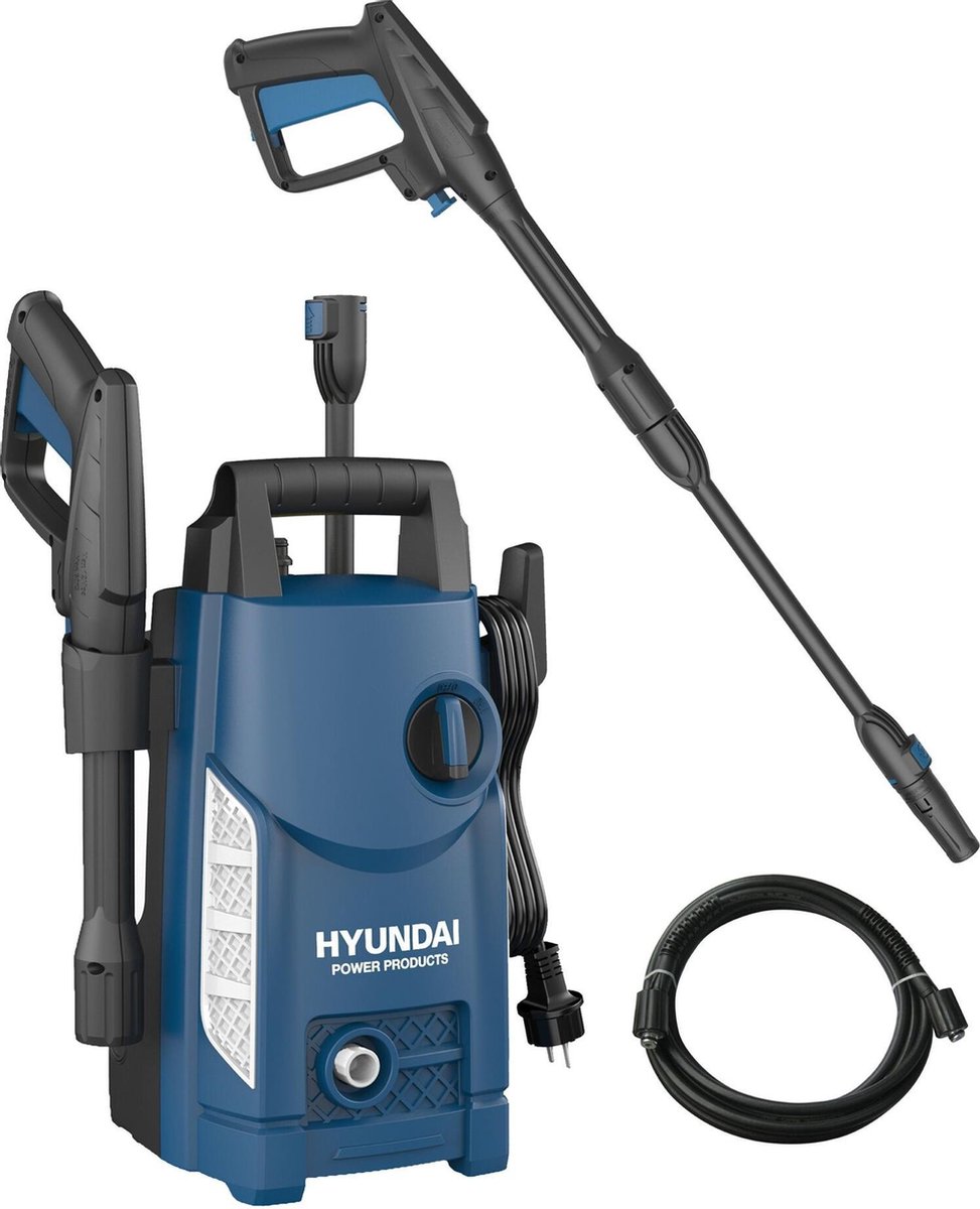 Hyundai Hogedrukreiniger / Hogedrukspuit - 1400w - 105 Bar - Inclusief Verlengbare Spuitlans En Accessoires