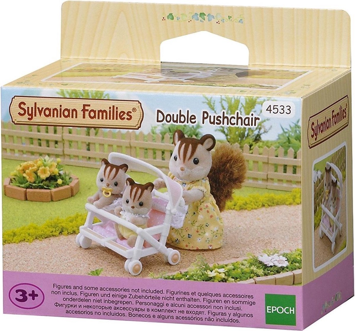 EPOCH Sylvanian Families Dubbele Kinderwagen 4533