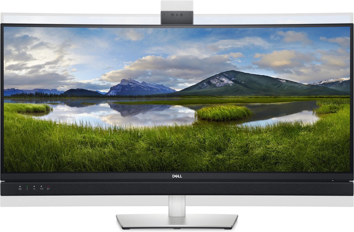 Dell C3422WE 86,7 cm (34.1 ) 3440 x 1440 Pixels UltraWide Quad HD LCD Zwart, Zilver - Plata