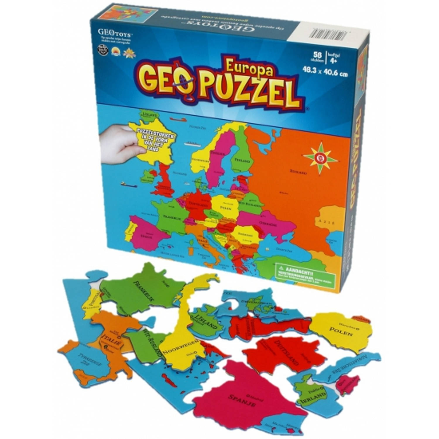 Europa Puzzel Voor Kinderen