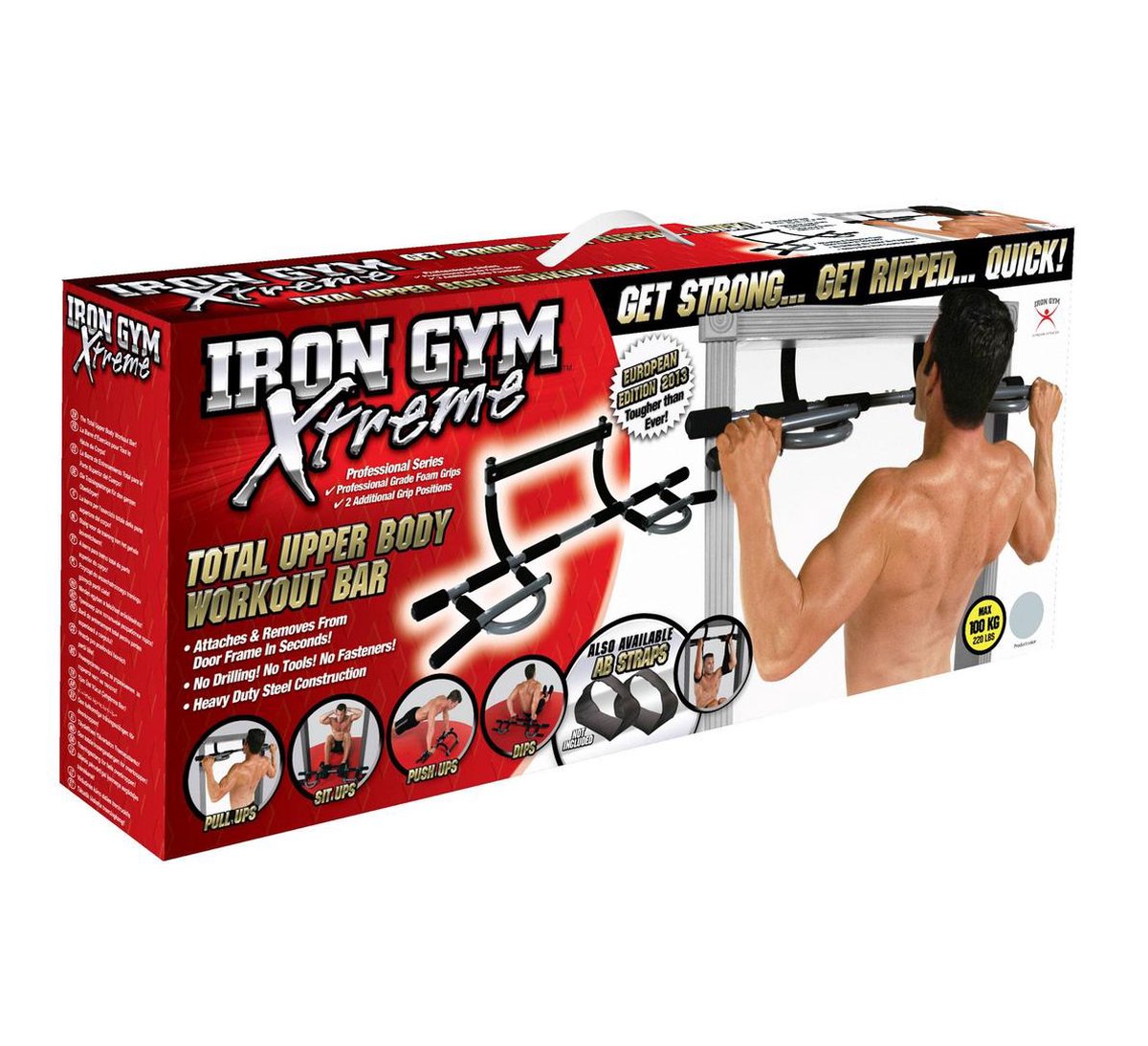Iron Gym Optrekstang Xtreme Irg002 - Zwart