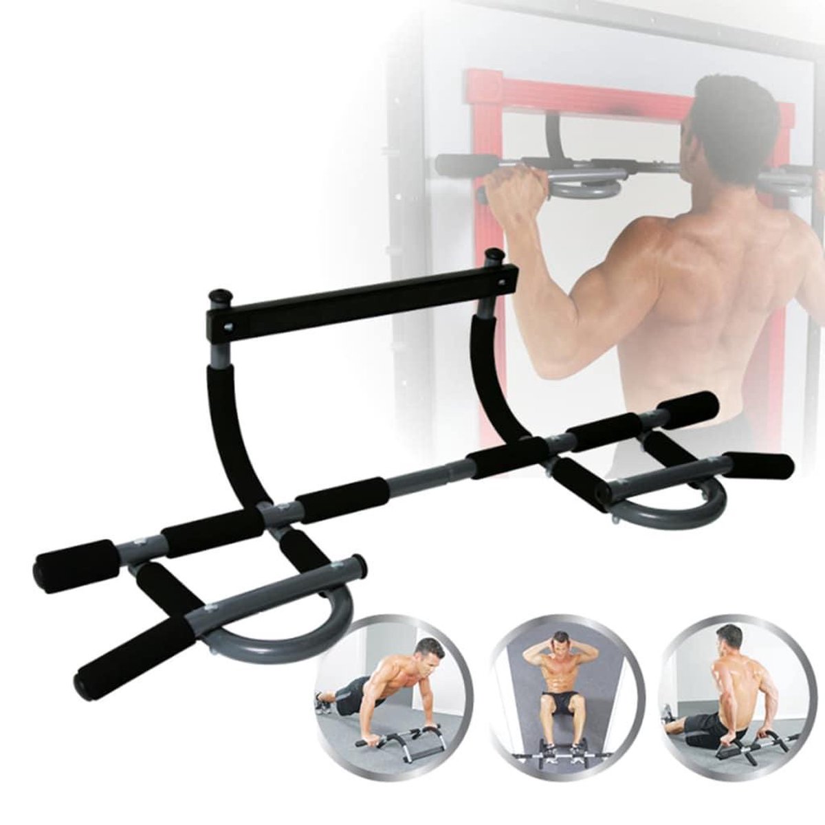 Iron Gym Optrekstang Xtreme Irg002 - Zwart