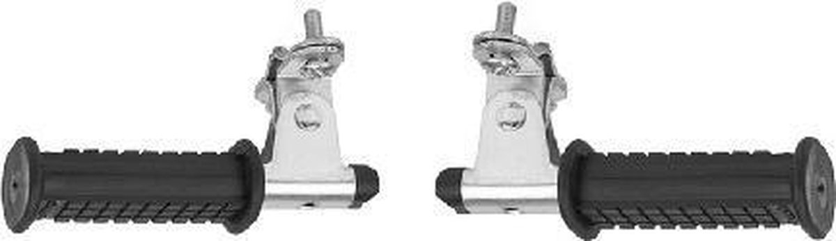 Bobike Voetsteunen 1110 Achtervork Set - Zwart