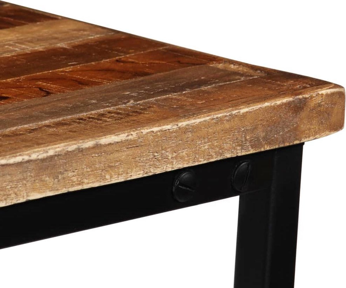 Vidaxl Wandtafel 90x30x76 Cm Massief Gerecycled Teakhout - Bruin