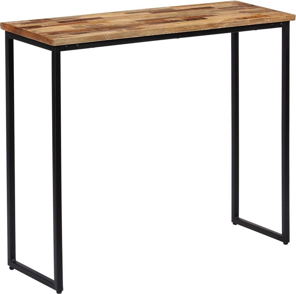 Vidaxl Wandtafel 90x30x76 Cm Massief Gerecycled Teakhout - Bruin