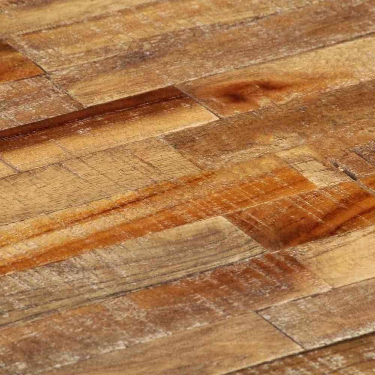 Vidaxl Wandtafel 90x30x76 Cm Massief Gerecycled Teakhout - Bruin