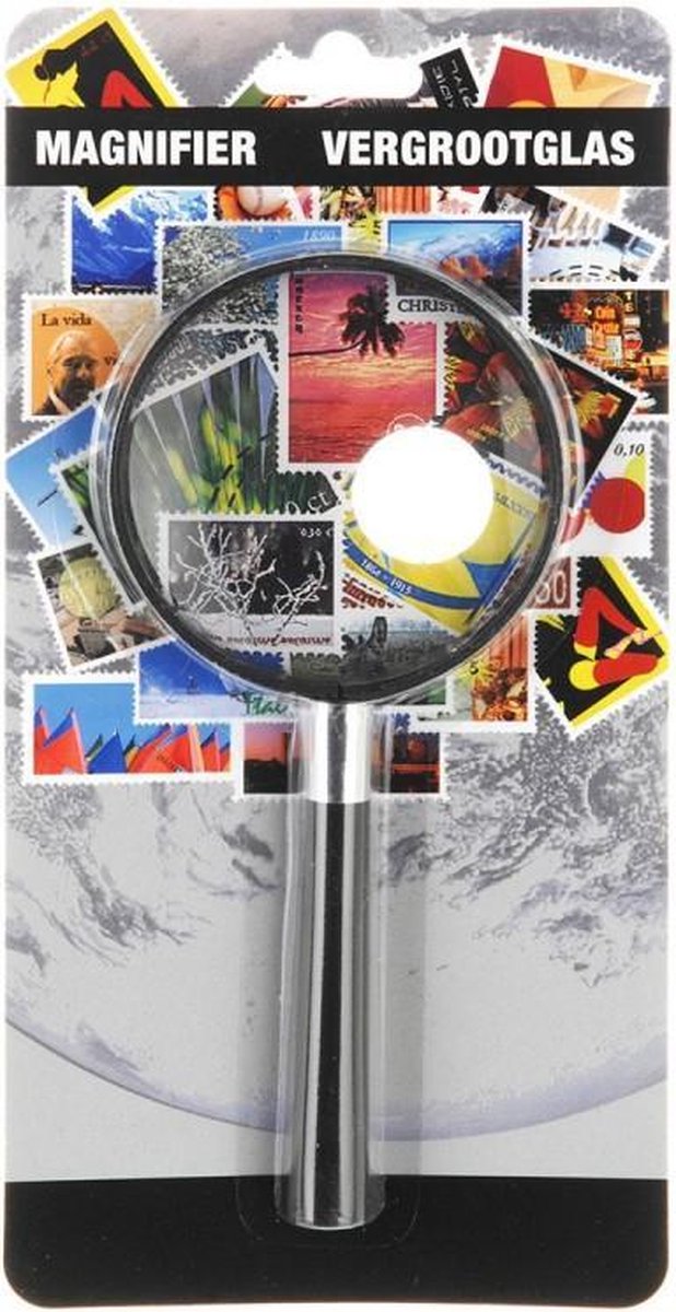 Free and Easy Vergrootglas Junior 12 Cm Glas - Zwart