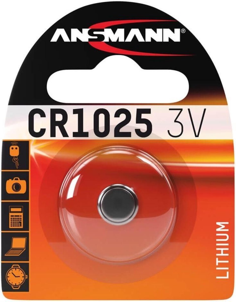 Ansmann Sigma Knoopcelbatterij Cr1025 3v Lithium Per Stuk
