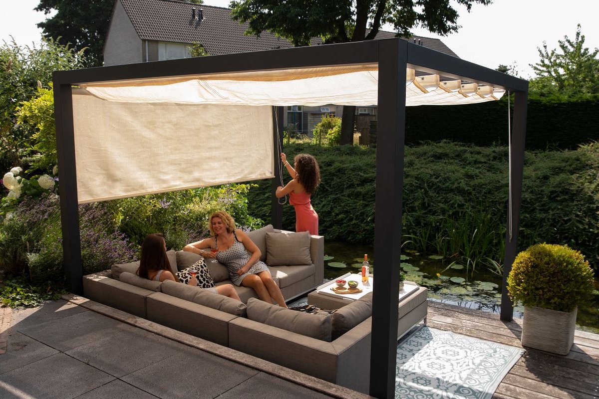 Nesling Rolgordijn (B) 2,48 X 2,4m Antraciet - Grijs