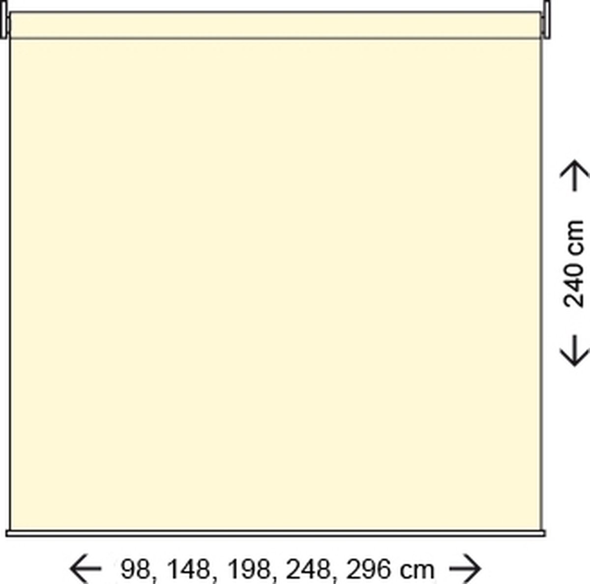Nesling Rolgordijn (B) 2,48 X 2,4m Antraciet - Grijs