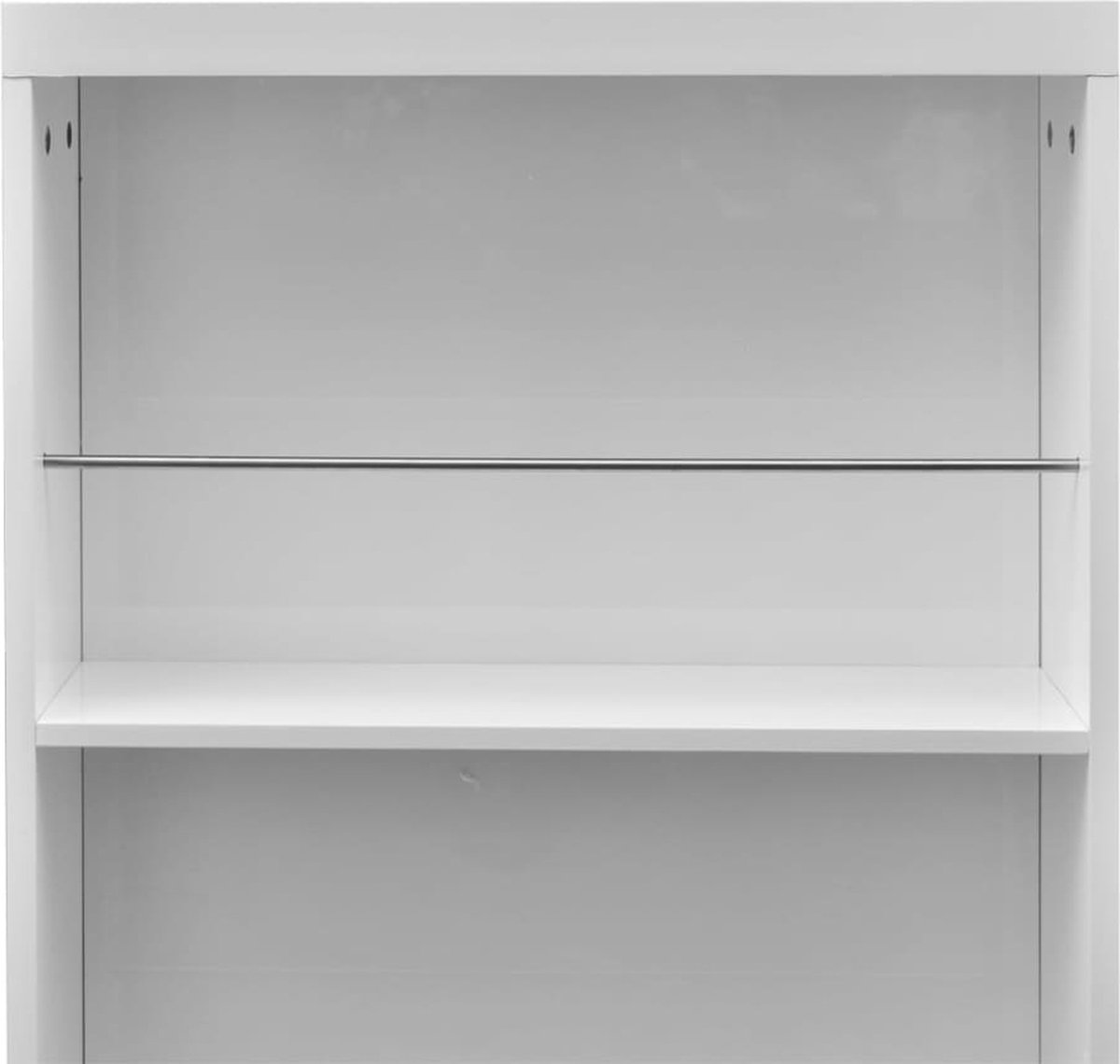 Vidaxl Bartafel Met Wijnrek Mdf Hoogglans - Wit