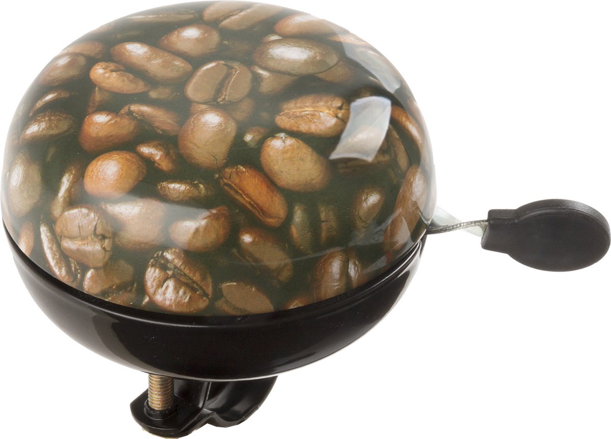 M-wave Fietsbel Ding Dong Coffee 80 Mm Bruin/ - Zwart