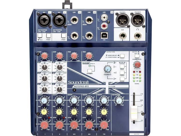 SoundCraft Notepad-8FX mengpaneel