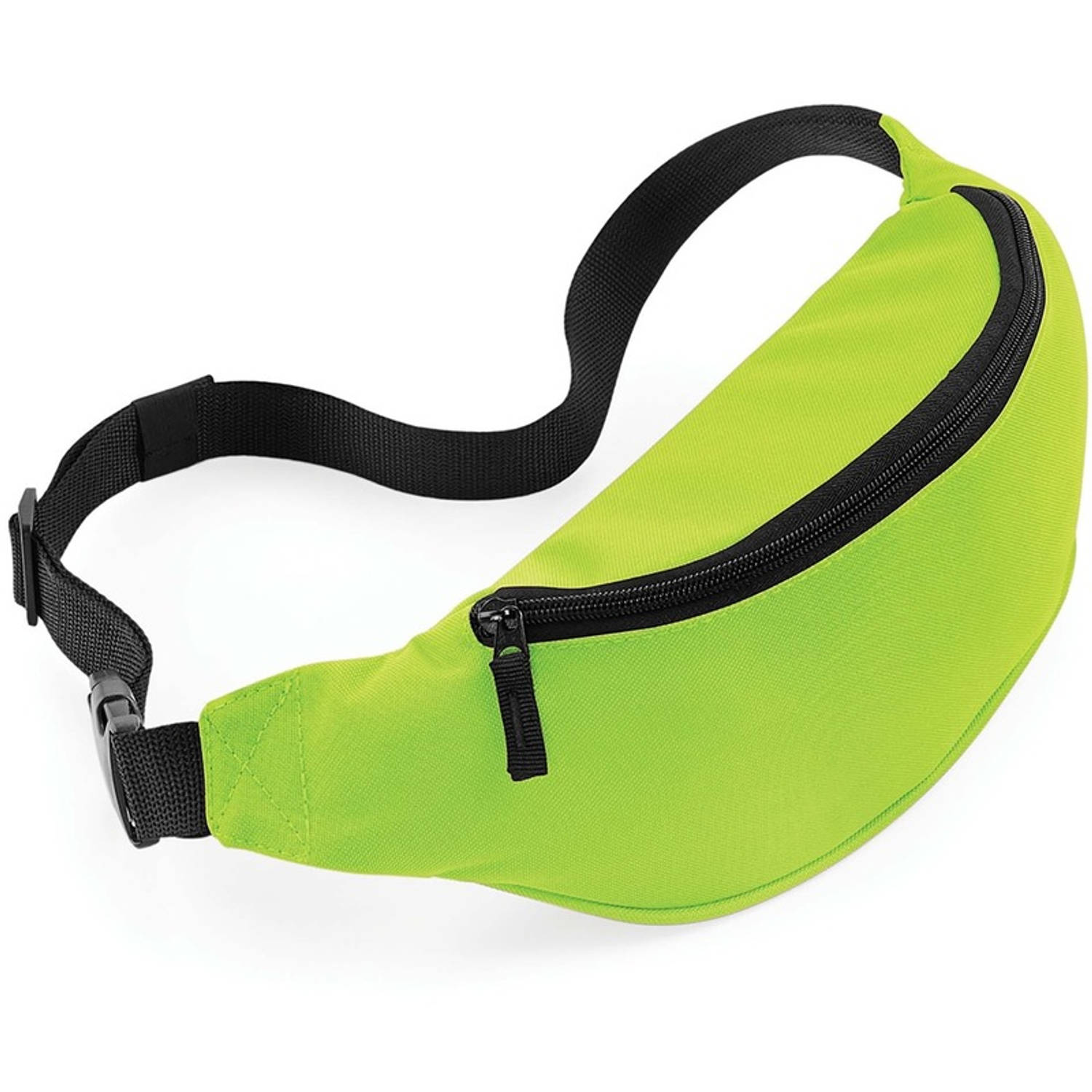 BagBase Heuptasje/buideltasje Lime 38 Cm - Festivaltasjes - Groen