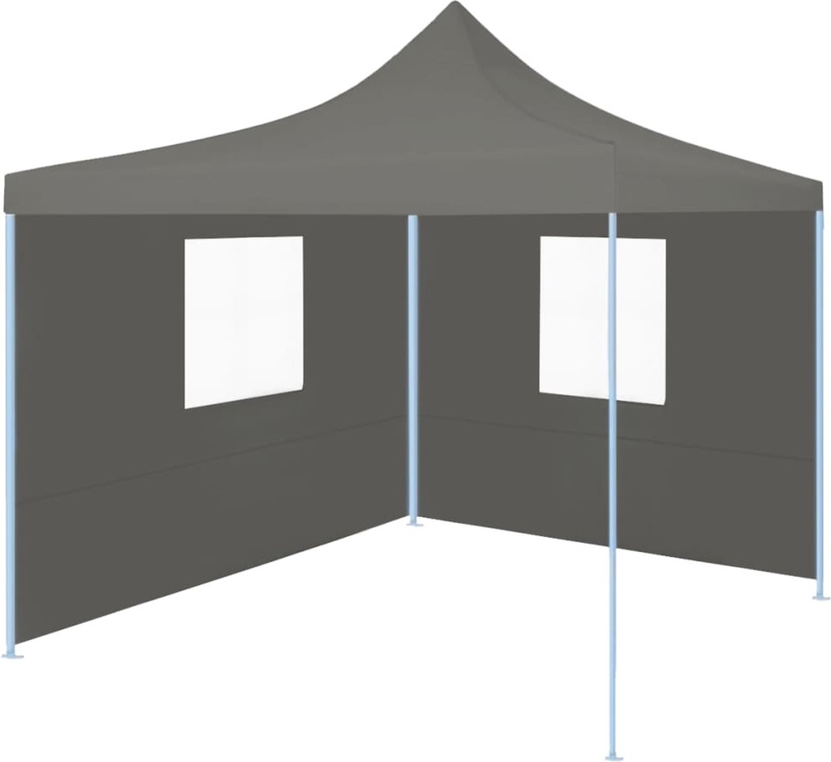 Vidaxl Vouwtent Pop-up Met 2 Zijwanden 3x3 M Antraciet - Grijs