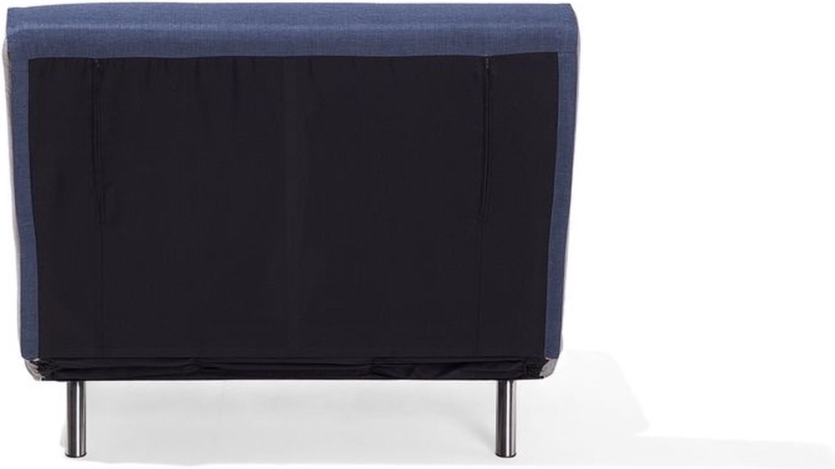 Beliani Farris Slaapbank Polyester 87 X 100 Cm - Blauw