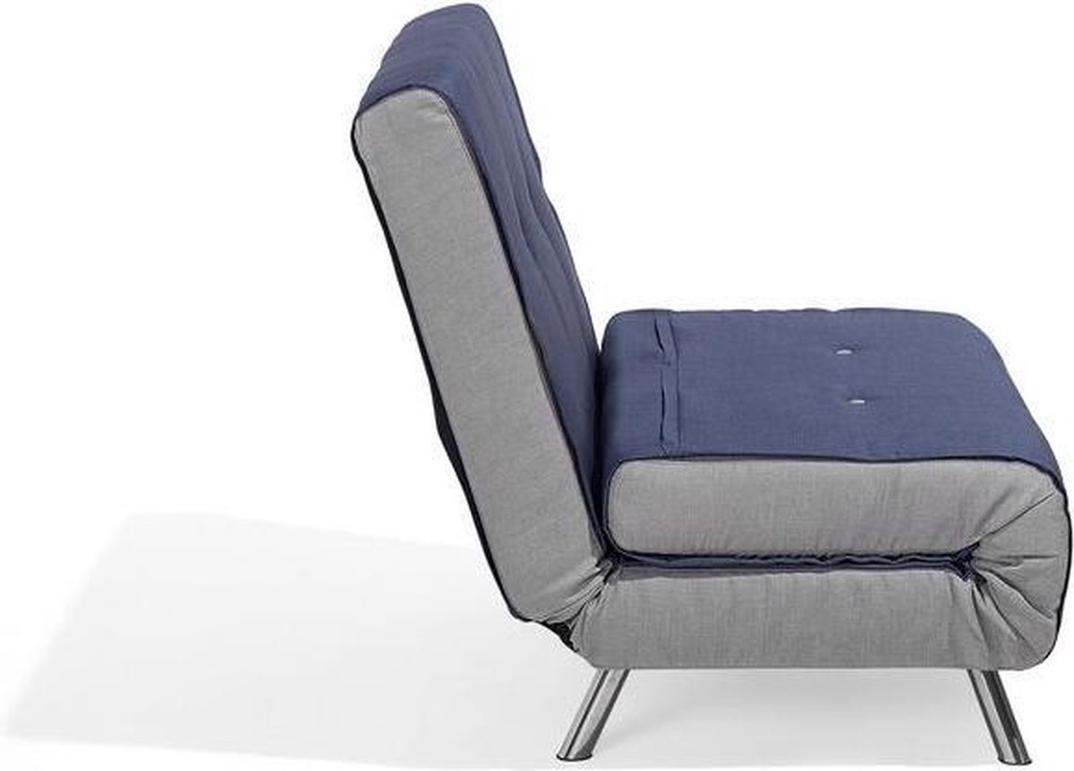 Beliani Farris Slaapbank Polyester 87 X 100 Cm - Blauw