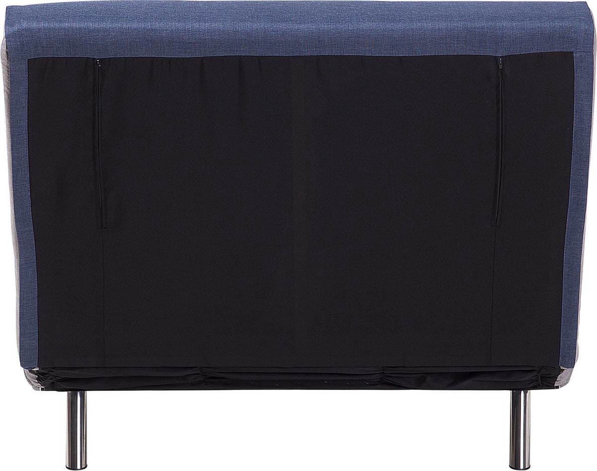 Beliani Farris Slaapbank Polyester 87 X 100 Cm - Blauw