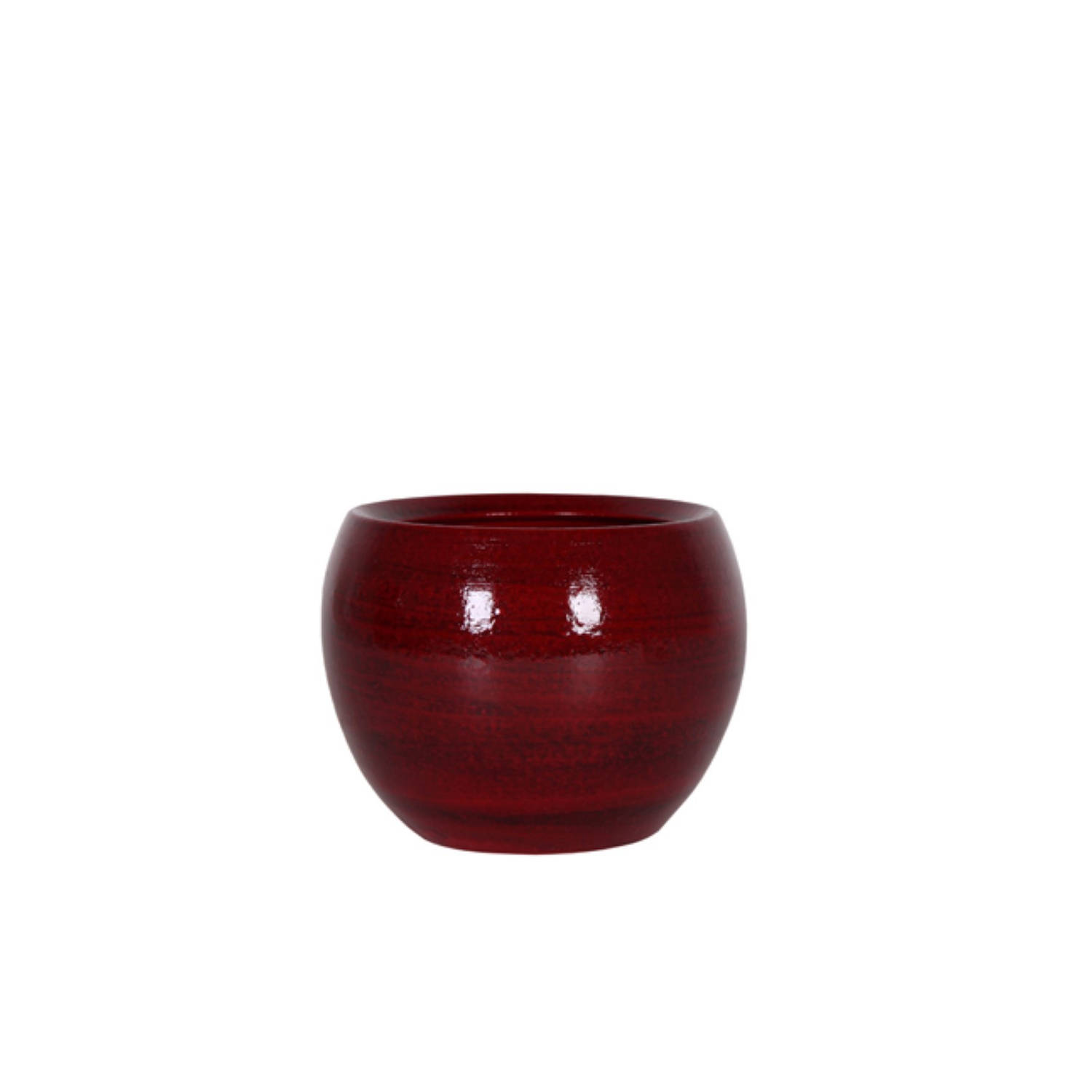 5 Stuks Bloembak Pot Cresta Deep Red D17 H13 Cm Ts - Rood