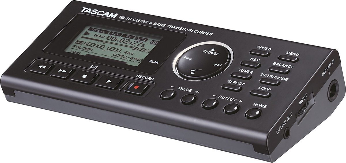 Tascam GB-10 gitaar- en bas trainer-recorder