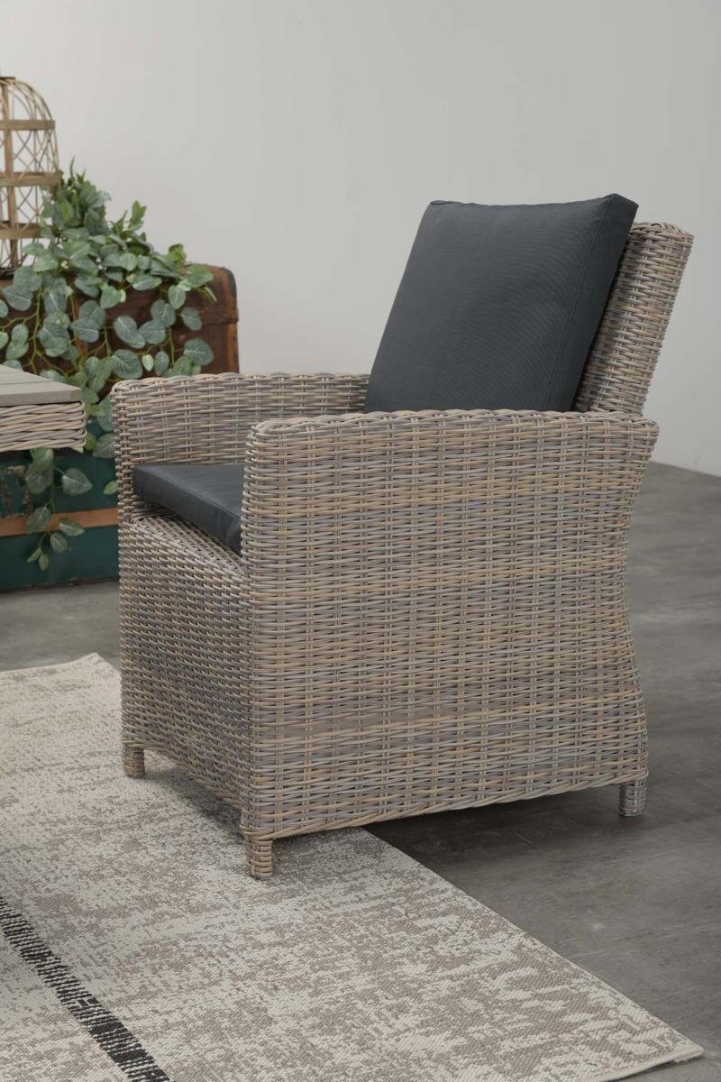 Garden Impressions - Vancouver Dining Stoel - Vintage Willow - Grijs