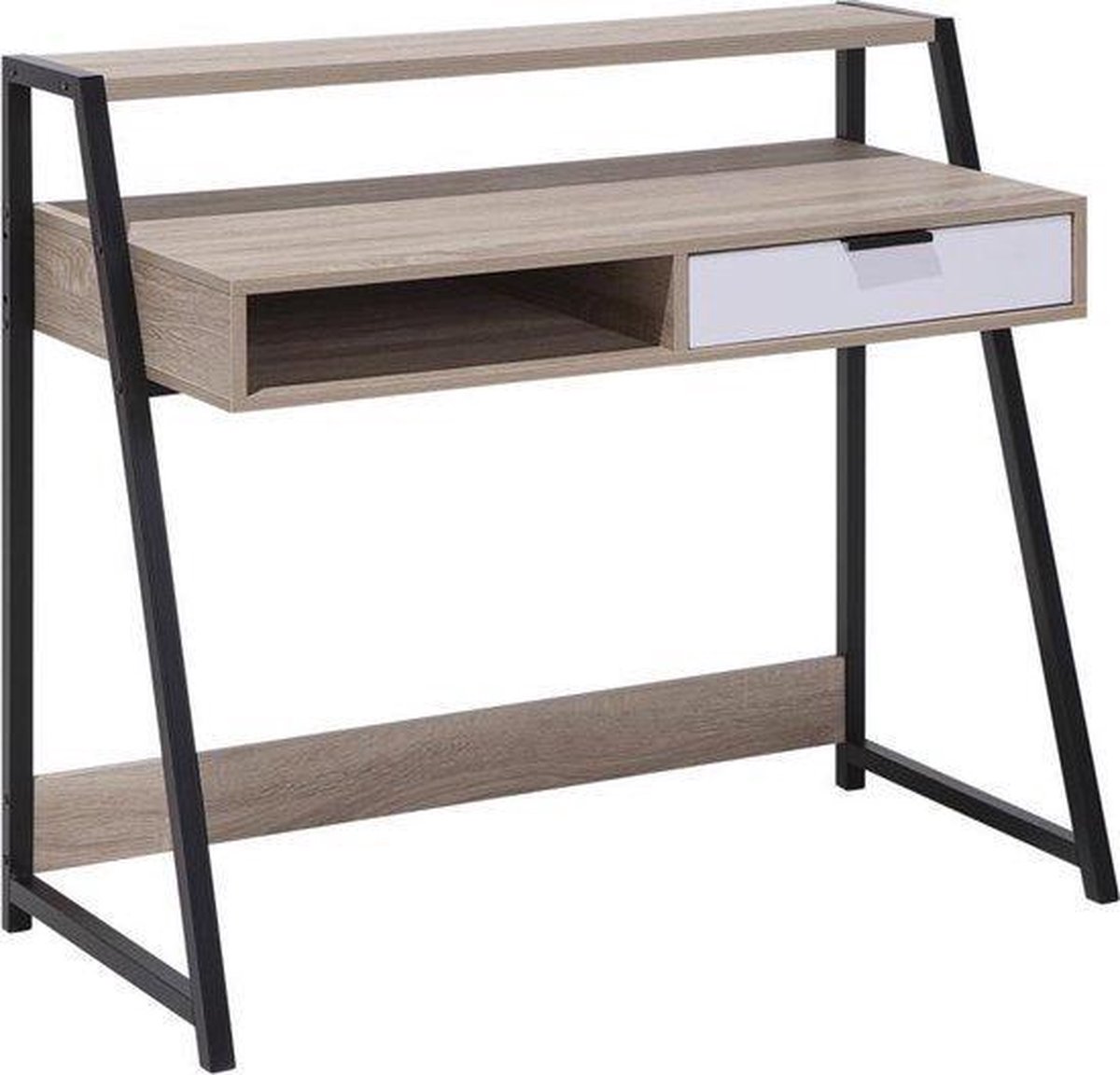 Beliani Calvin Bureau Mdf 50 X 100 Cm - Bruin