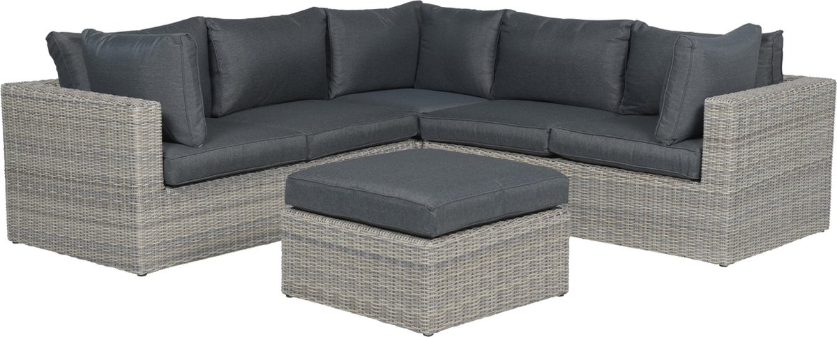 Garden Impressions - Formiga Loungeset 4-delig Vintage Willow - Grijs