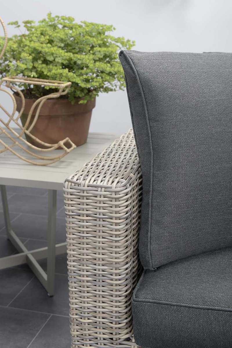 Garden Impressions - Formiga Loungeset 4-delig Vintage Willow - Grijs