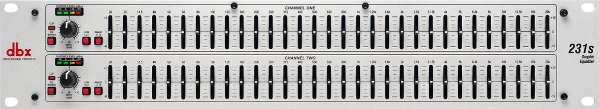 DBX 231S 31-bands equalizer (2-kanaals)