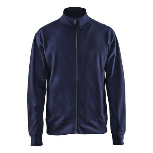 Blaklader Sweatshirt one-way rits zonder zakken 3371 - marineblauw