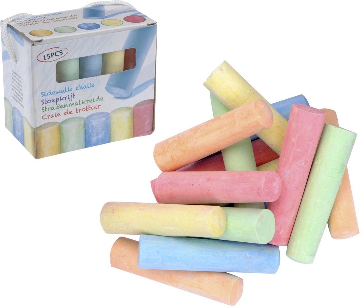 TOM Stoepkrijt 15-delig 11 Cm