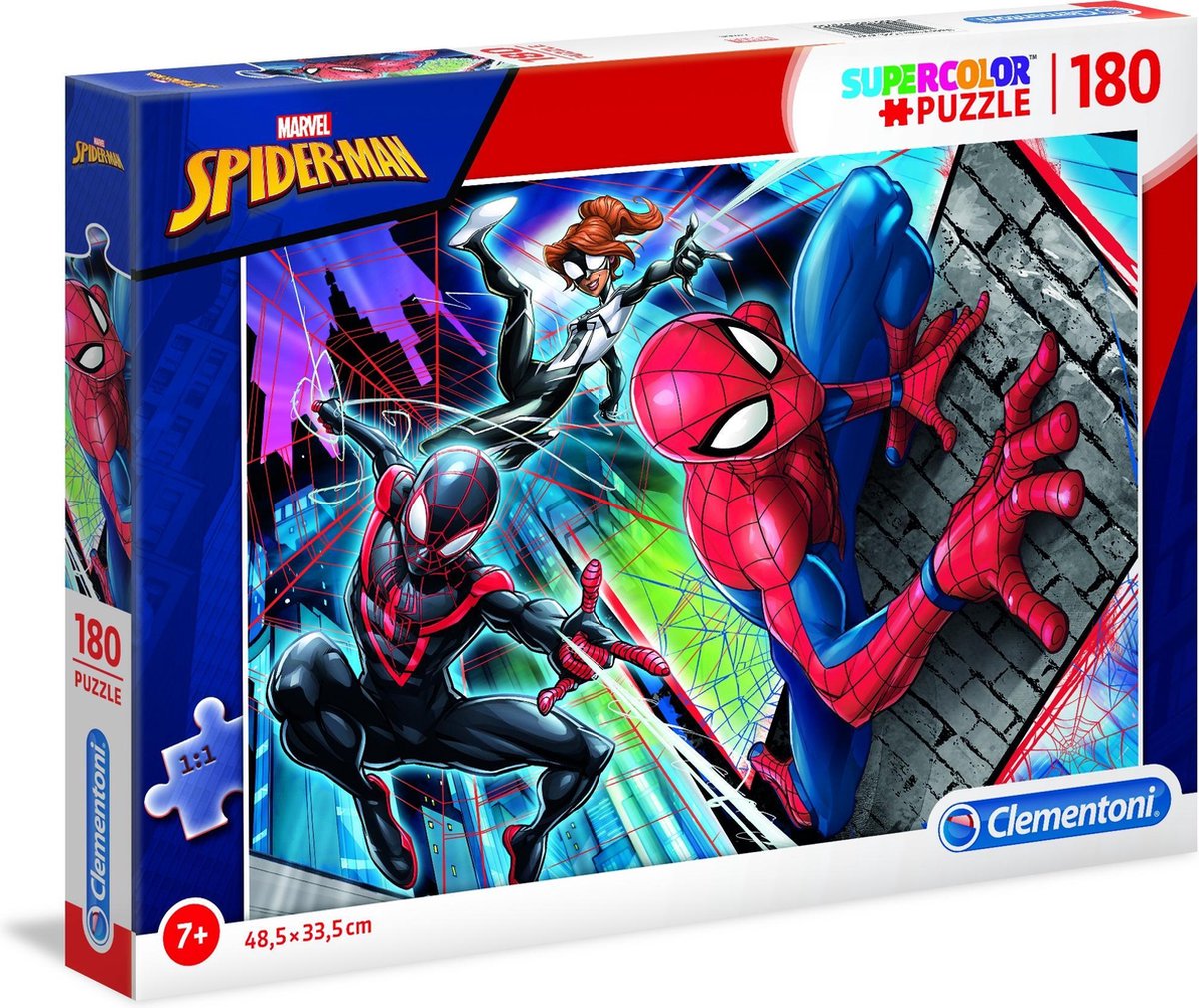 Clementoni Supercolor Spider-man Legpuzzel 180 Stukjes