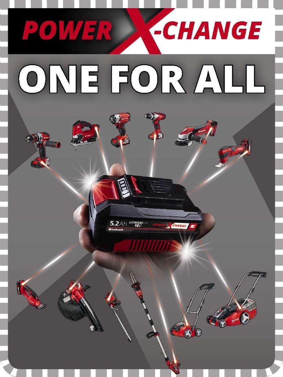 Einhell Ge-ct 36/30 Li E - Solo Accu-grastrimmer - Rood