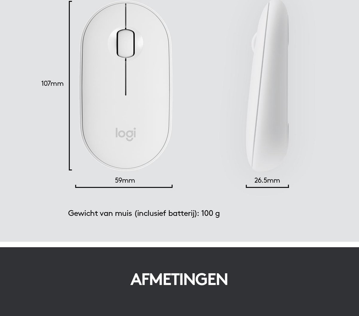 Logitech MK470 Slim Draadloos Toetsenbord en Muis QWERTY - Wit