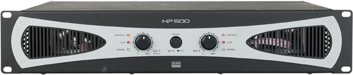 DAP HP-500 klasse AB versterker 2x 200W @ 4 Ohm