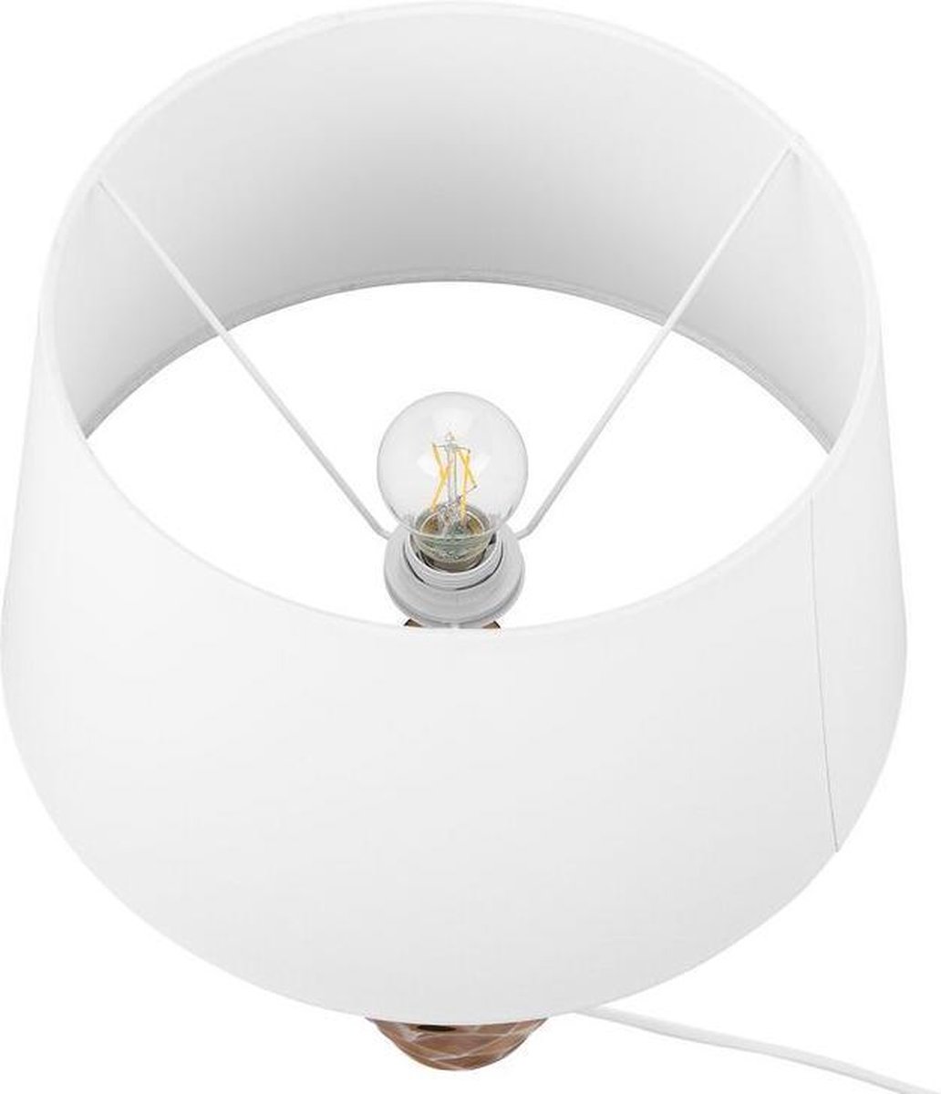 Beliani Tori Tafellamp Keramiek 37 X 37 Cm - Bruin