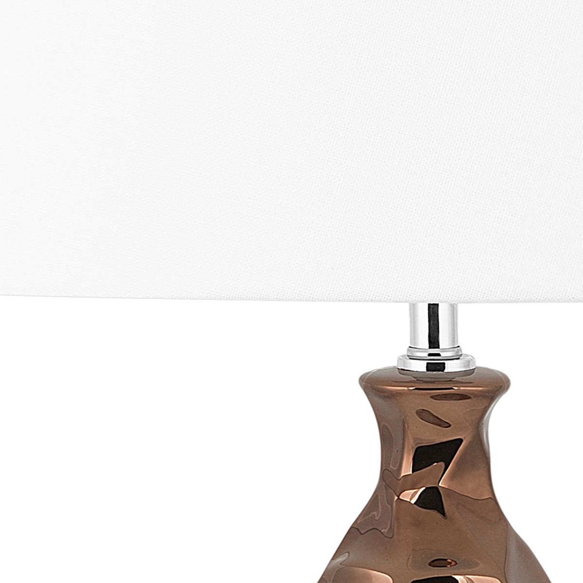 Beliani Tori Tafellamp Keramiek 37 X 37 Cm - Bruin